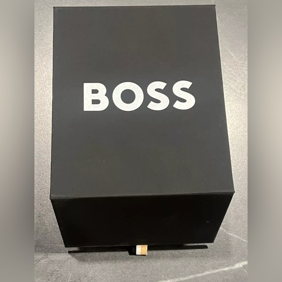 New In box.  Hugo Boss Men's Lit For Him Quartz Blue Silicone Watch - Great gift - Picture 12 of 16